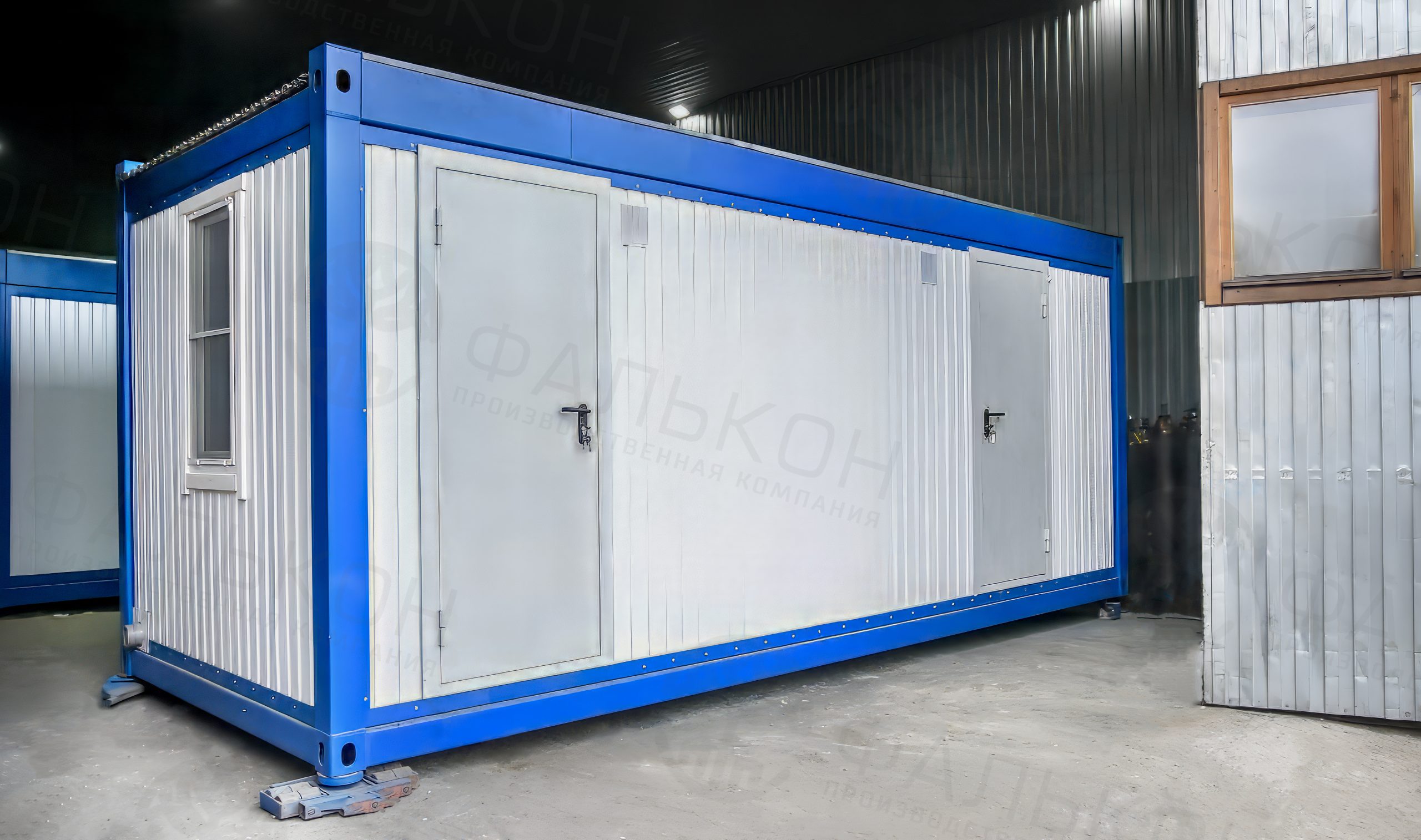 Душевой модуль (блок-контейнер) 4 душевых+6 раковин.