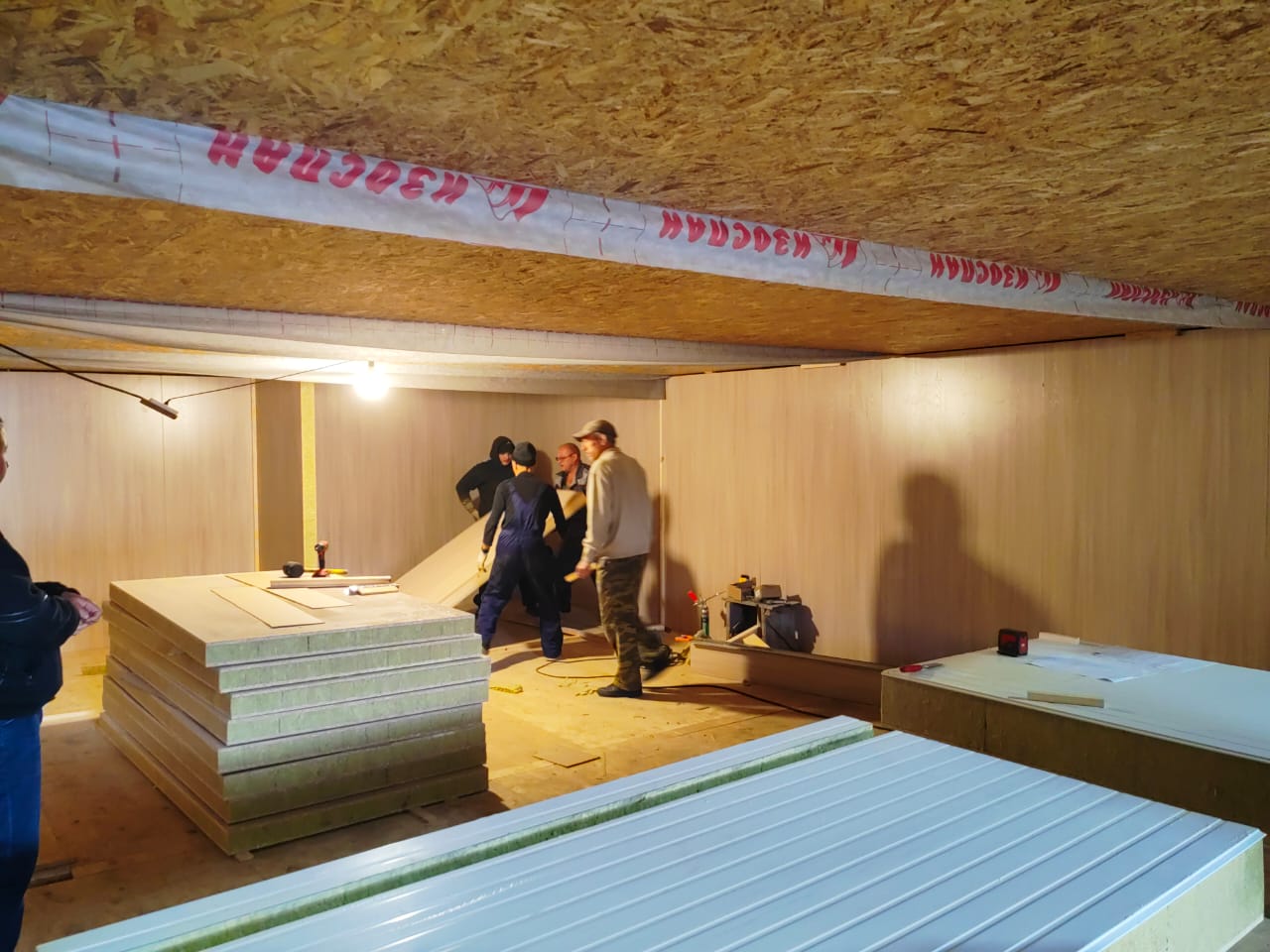 Модульное здание 10×6 м в упаковке ТРАНСПАК (4 модуля).