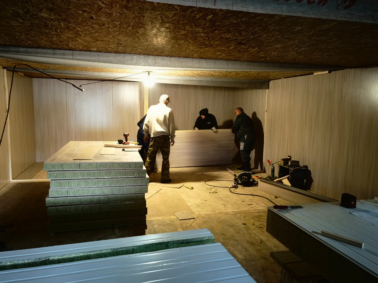 Модульное здание 10×6 м в упаковке ТРАНСПАК (4 модуля).