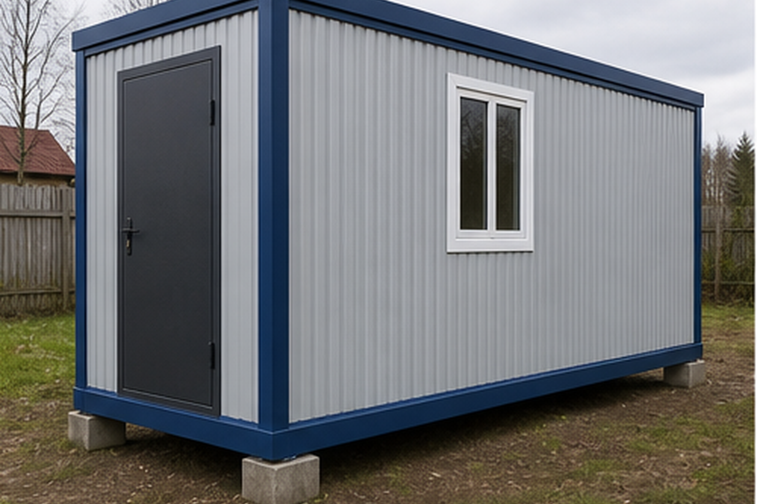 Дачная бытовка 6×2,4 м